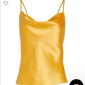 NWT INTERMIX Fayette Cowl Neck Silk Camisole
